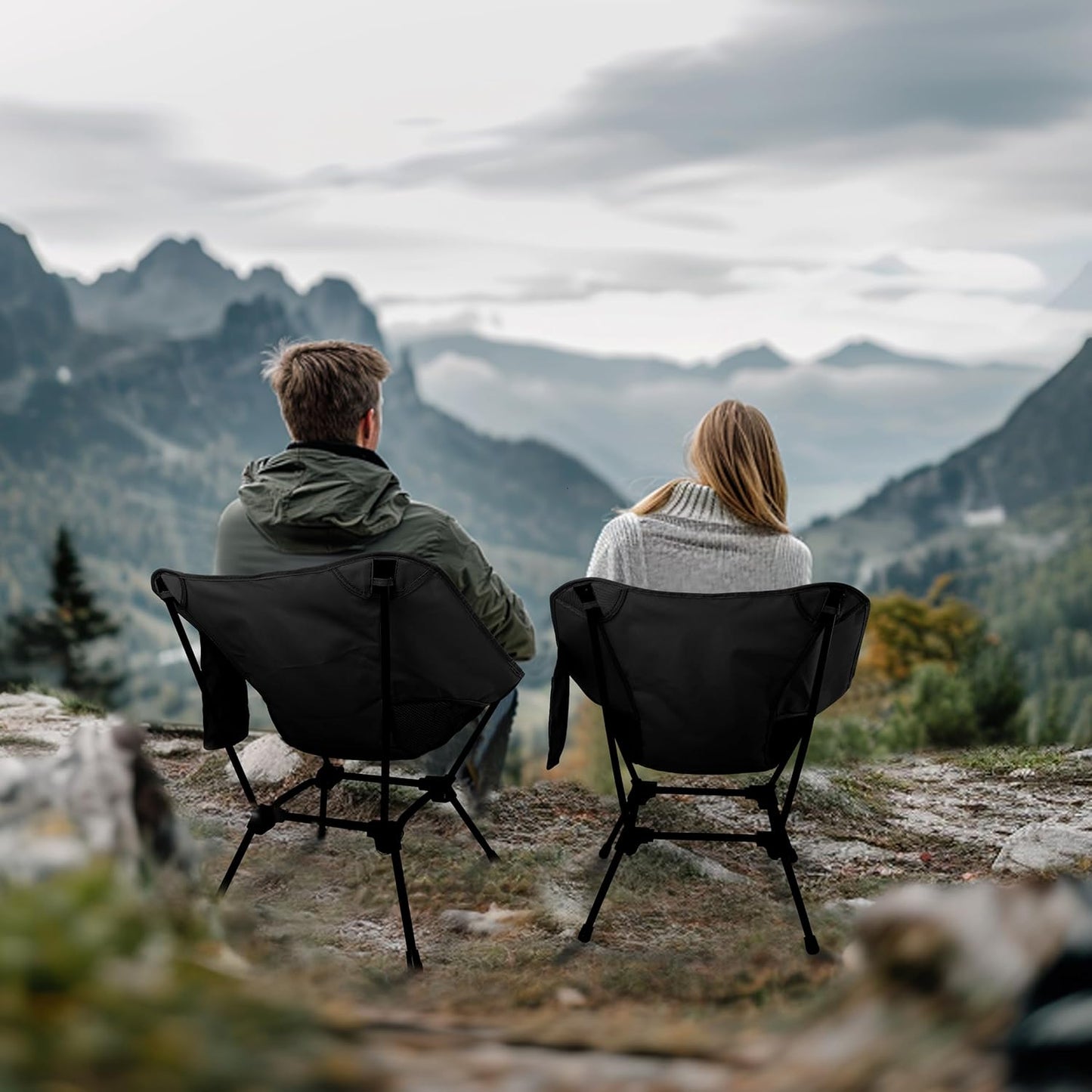 Letvægts justerbar campingstol