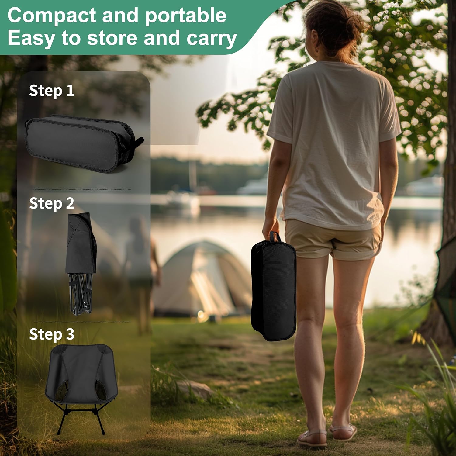 Lightweight Adjustable Camping Chair