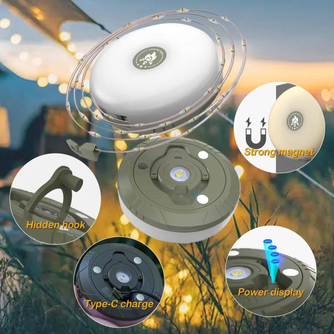 Lampe de camping multifonction Equipery