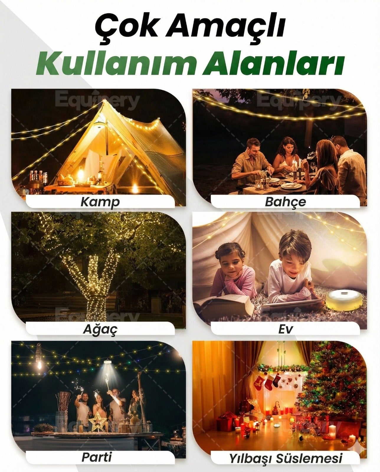 Equipery Çok Fonksiyonlu Lamba