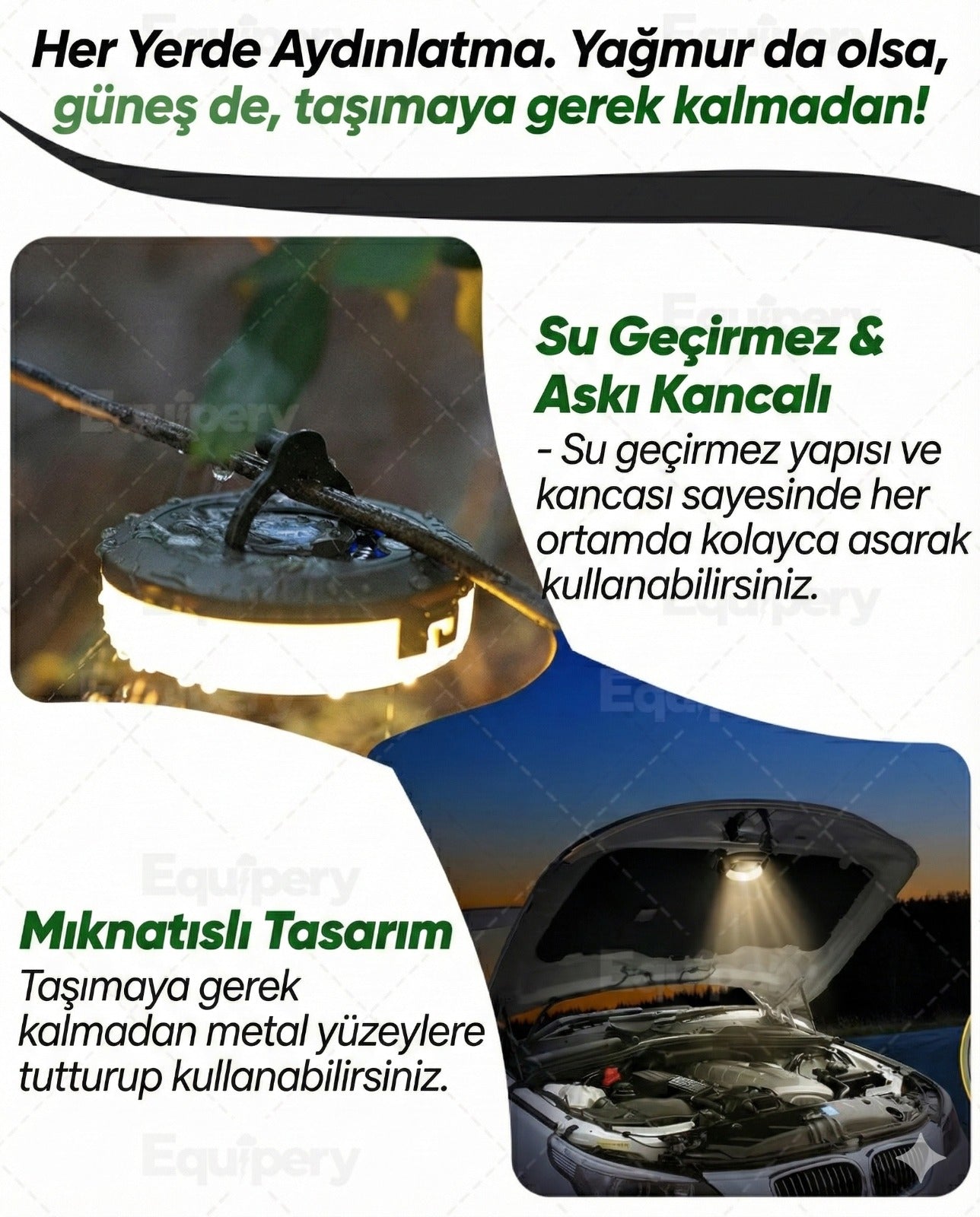 Equipery Çok Fonksiyonlu Lamba